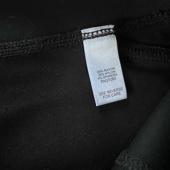 Cato pull on black pants Rayon Nylon Spandex Large NWT - Picture 5 of 6